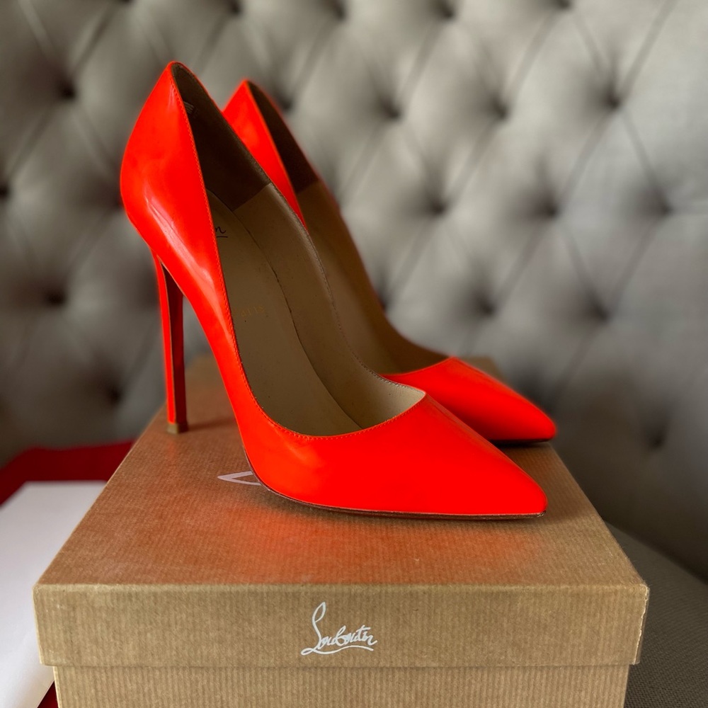 Christian Louboutin Pigalle 120 Fluo Chic Size 37.5 👠 color limited Edition ‼️